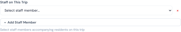 Staff on Trip picker showing (Driver) labels